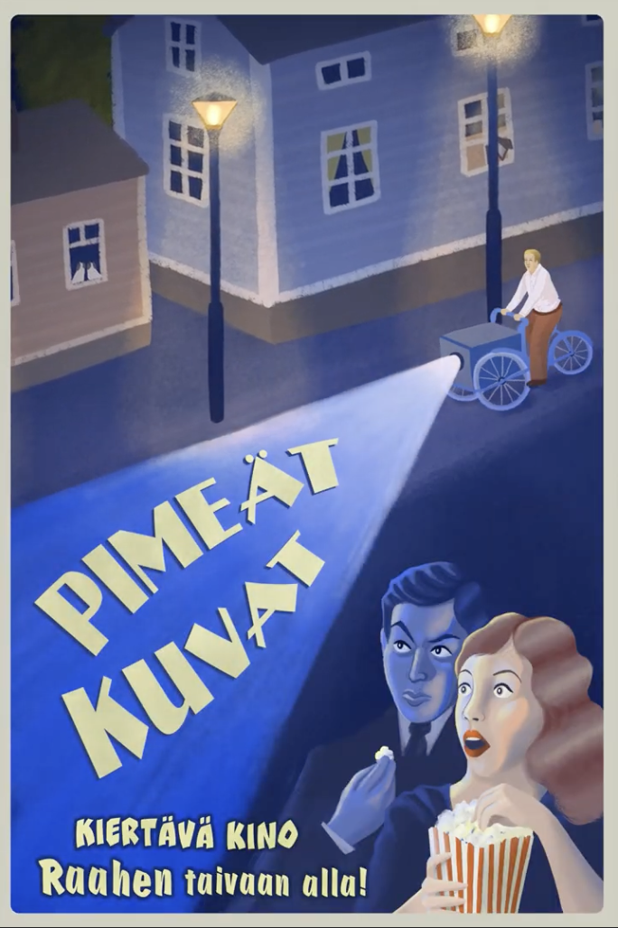 Pimeät kuvat -tapahtumajuliste.