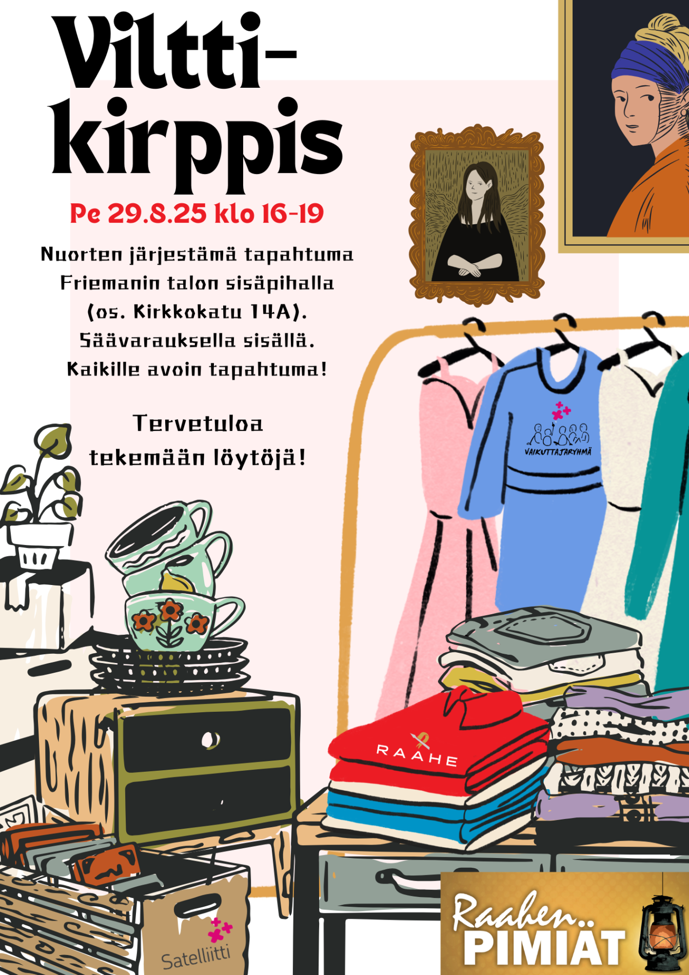Vilttikirppiksen tapahtumamainos.