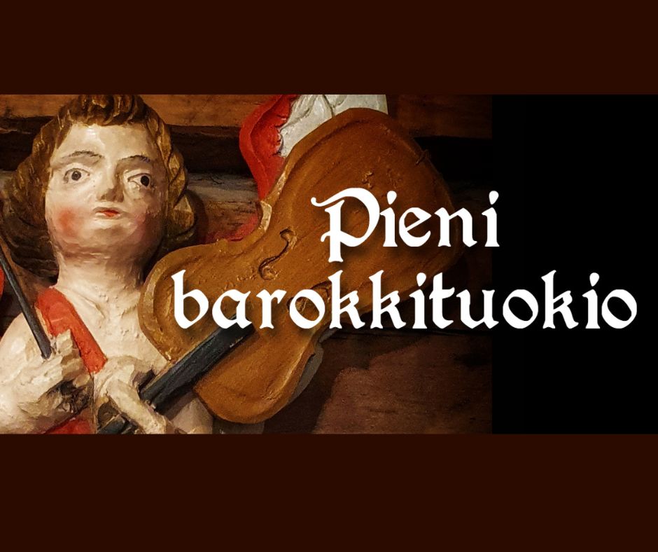 Pieni barokkituokio Pakkahuoneen museon kirkkosalissa. Kuva: Raahen museo.