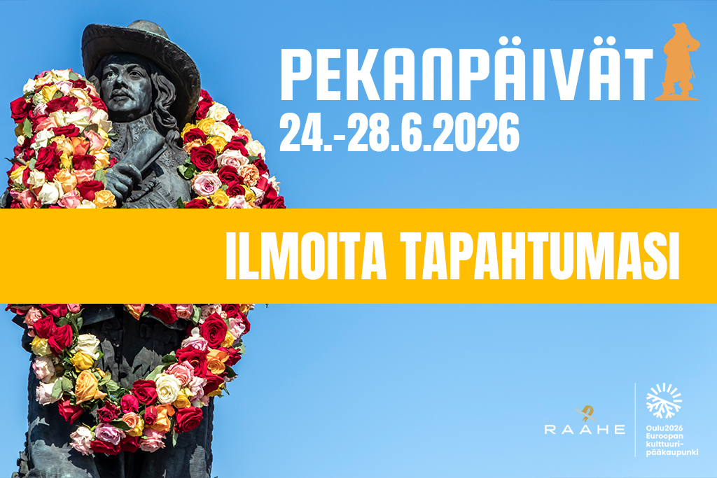 Ilmoita tapahtumasi osaksi Pekanpäivien ohjelmaa