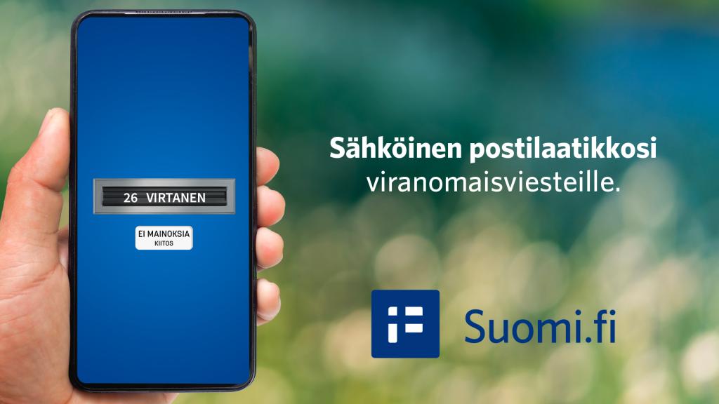Kuva: Digi- ja väestötietovirasto. Sähköinen postilaatikko viranomaisviesteille.