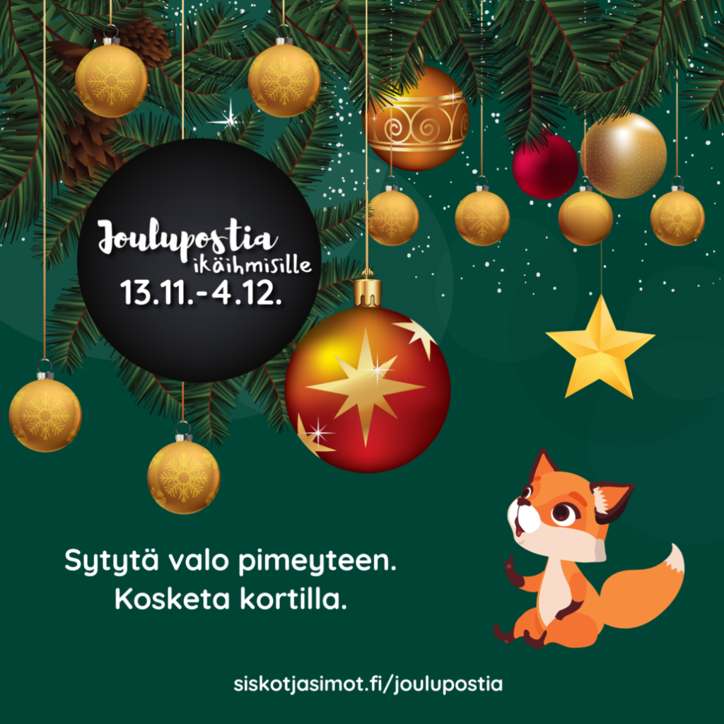 Joulupostia ikäihmisille-kampanjakuva Joulupostia ikäihmisille