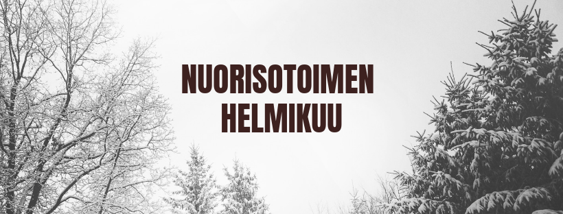 Kuva: Nuorisotoimi Talvinen metsämaisema.