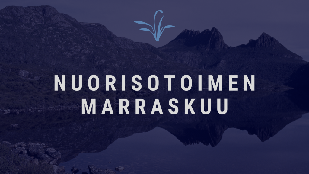 Nuorisotoimen marraskuu. Tekstinä nuorisotoimen marraskuu.