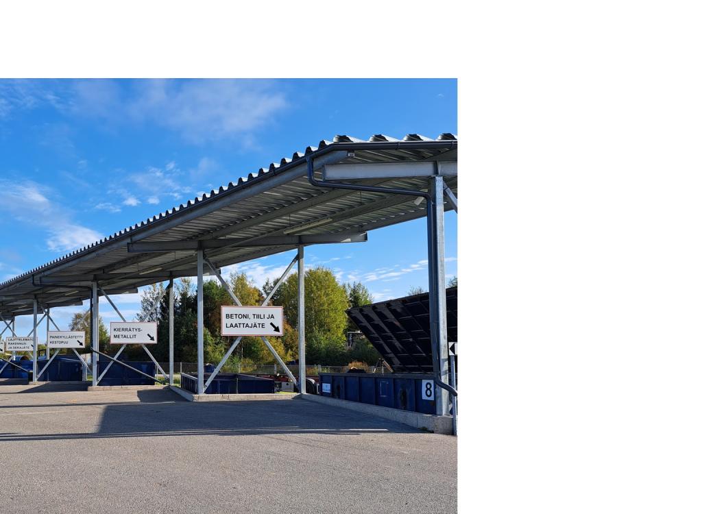 Jäteaseman lajittelukontit