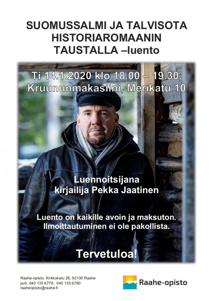 Pekka Jaatinen. Kuva: Jaakko Mylly, Jäljen jättiläinen.