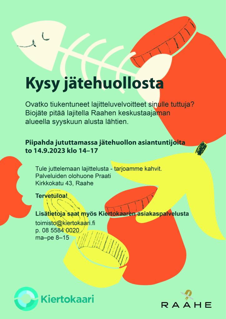 Kutsu jätehuollon infotilaisuuteen 14.9.2023 Praatissa