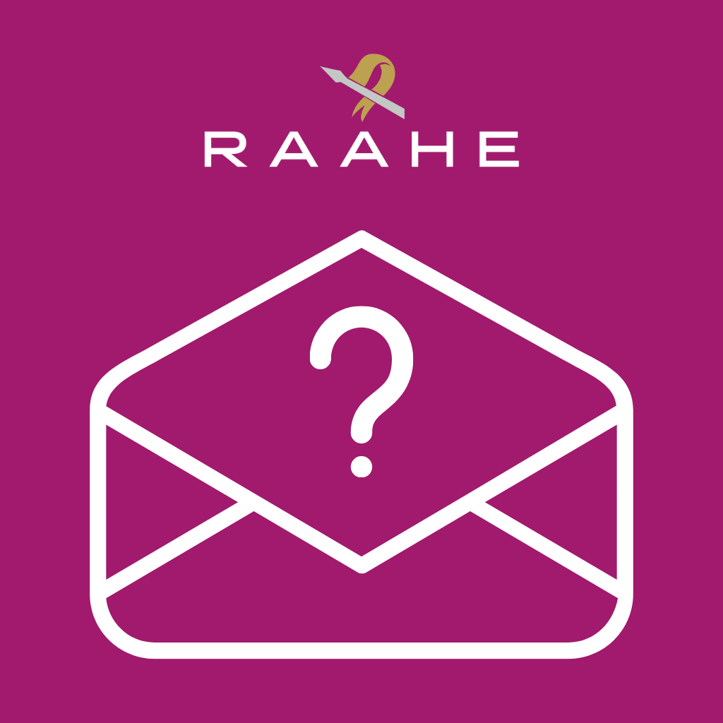 Graafinen kuva, jossa kirjekuori ja kysymysmerkki kirjekuoren sisällä.