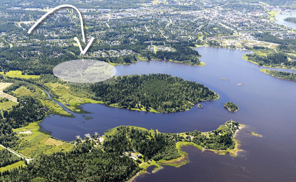 Ruottalonlahti. Kuva: Raahen kaupungin tekninen toimi Ilmakuva Ruottalonlahdesta.
