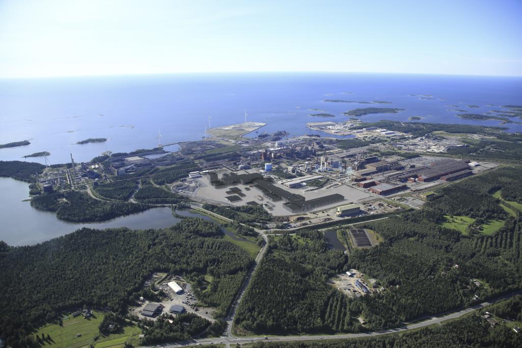 SSAB Raahen tehdas tulevaisuuden tuotantotilat.