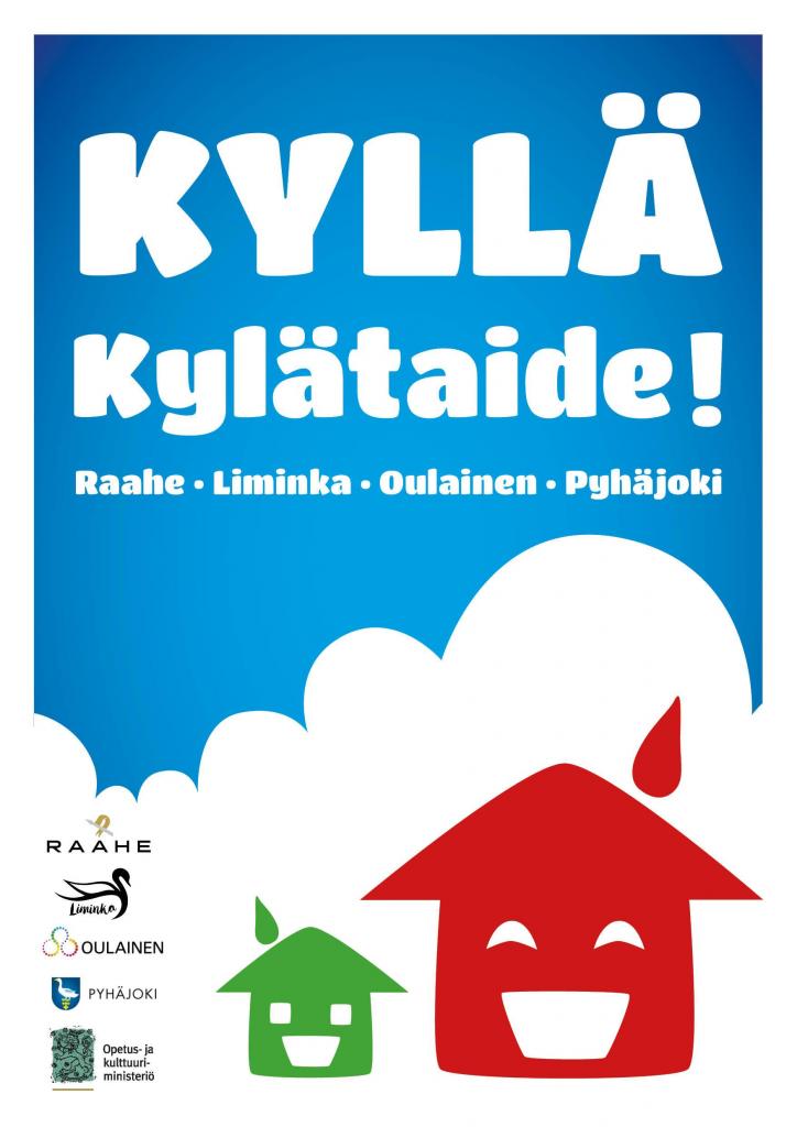 Kuva: Merja Hammar. Kyllä kylätaide -juliste.