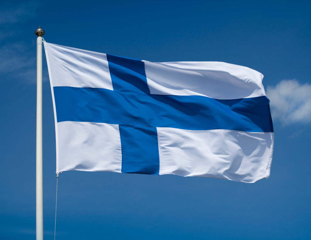 Suomen lippu.