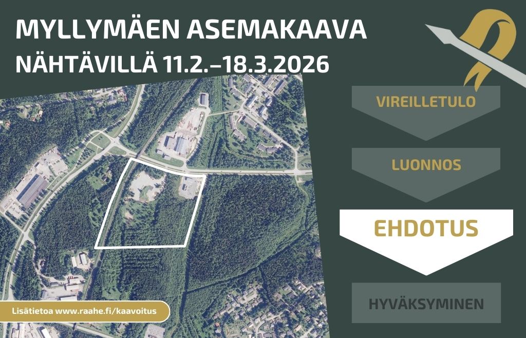 Kaavarajaus ilmakuvassa.