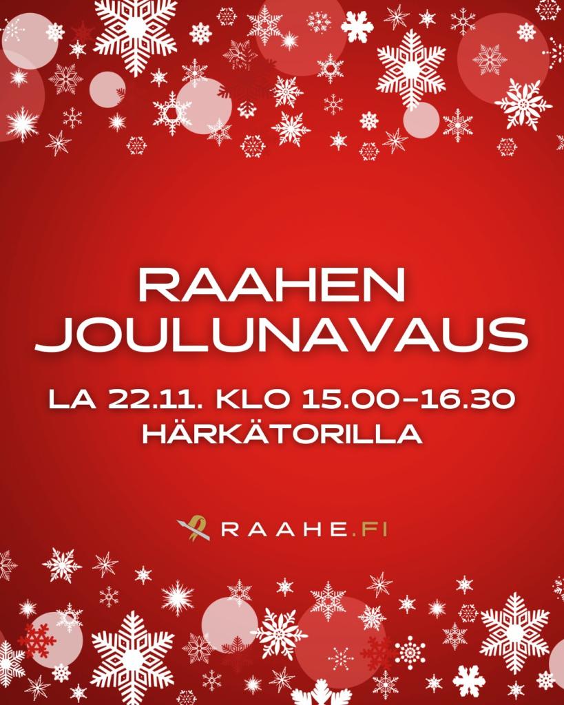 Raahen joulunavauksen mainoskuva.