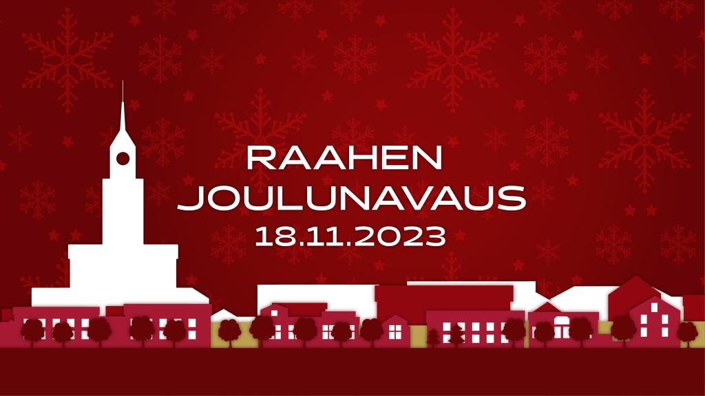 Raahen joulunavauksen mainos.