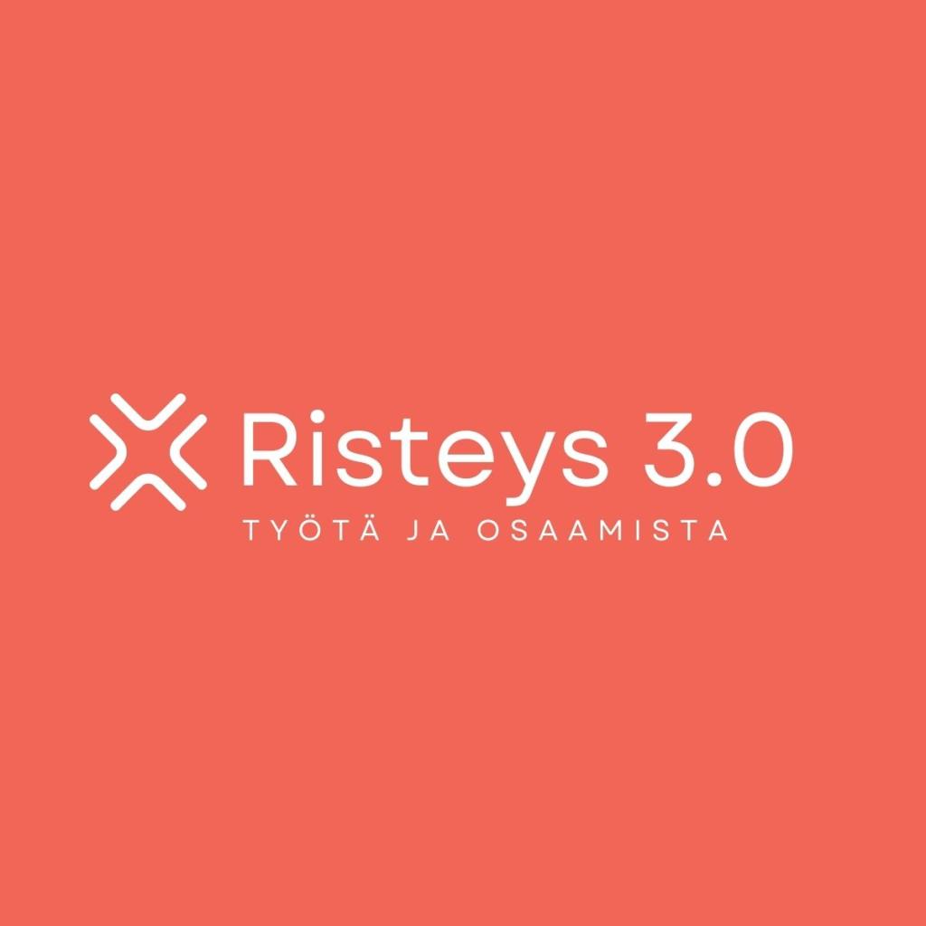 Risteys-tapahtuman tunnus oranssilla pohjalla.