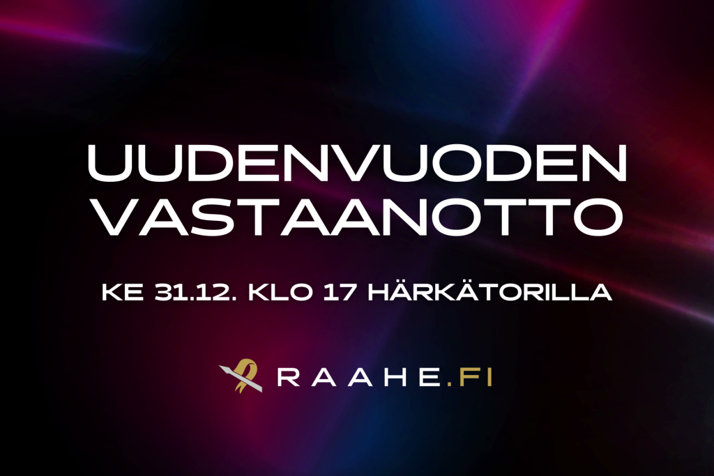 Uudenvuoden vastaanotto ke 31.12.2025 klo 17 Härkätorilla.