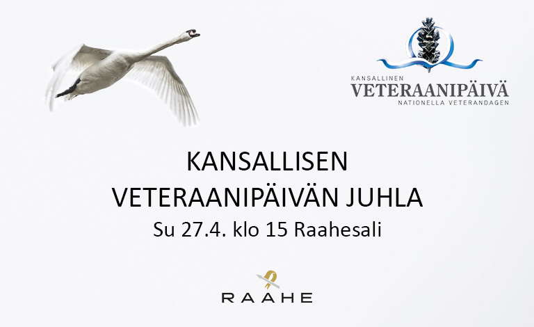 Kansallinen veteraanipäivä sunnuntaina 27.4.2025. Kansallisen veteraanipäivän juhla sunnuntaina 27.4.2025.