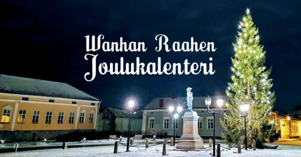 Kuva: Raahen kaupunki. Pekkatori jouluasussaan.
