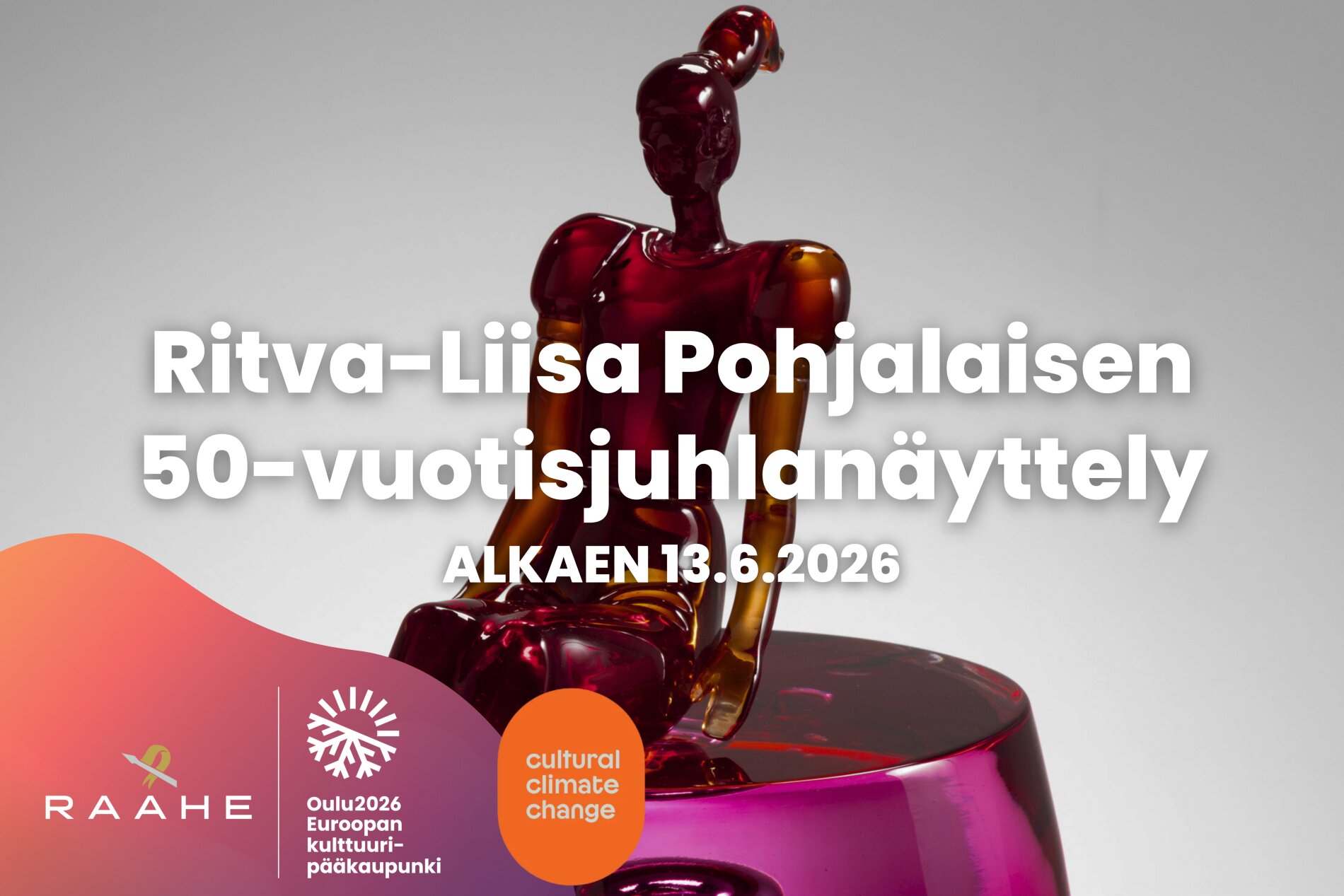 Ritva-Liisa Pohjalaisen 50-vuotisjuhlanäyttely alkaen 13.6.