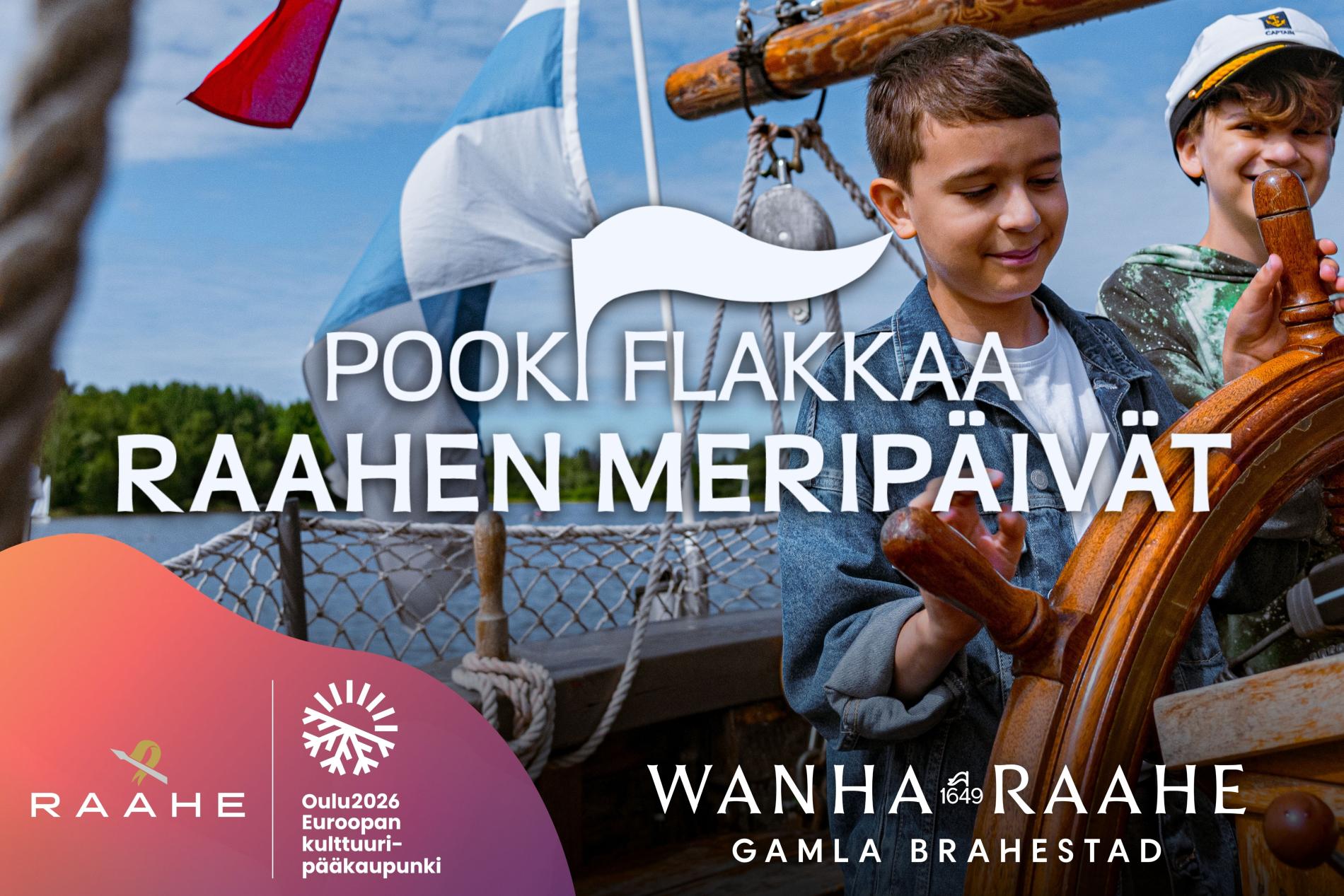 Pooki Flakkaa - Raahen Meripäivien mainoskuva.