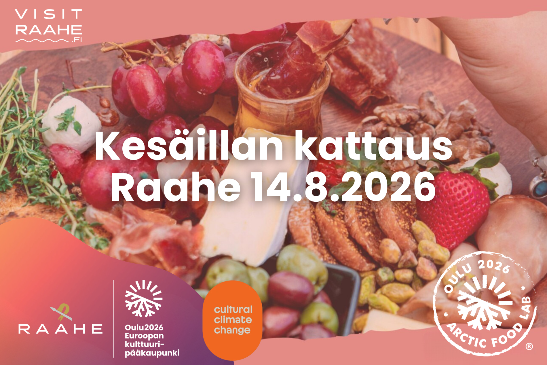 Kesäillan kattaus Raahe 14.8.