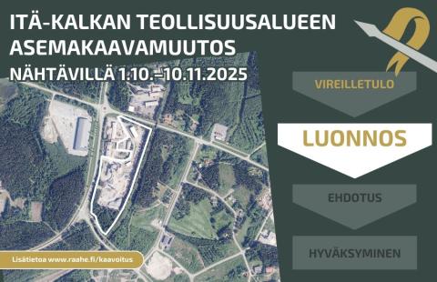 Kaavarajaus ilmakuvassa.