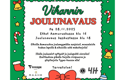 Vihannin joulunavausmainos