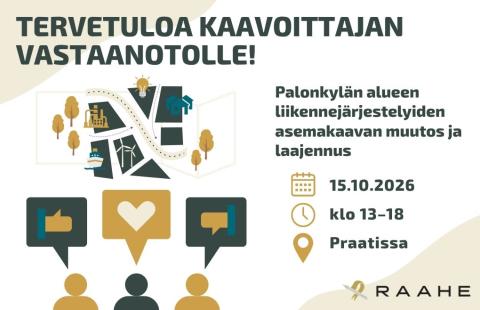 Kaavoittajan vastaanoton mainoskuva.
