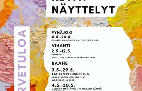 Raahe-opiston värikäs kevätnäyttelyesite