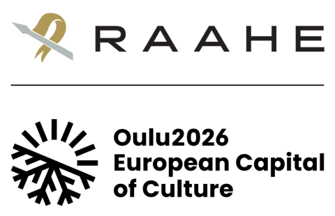 Raahe’s logo and the Oulu2026 European Capital of Culture logo combined in one image.