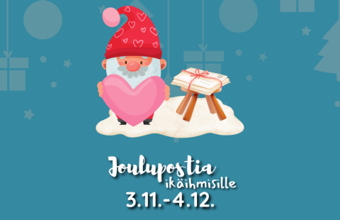 Joulupostia ikäihmisille kampanjan mainos