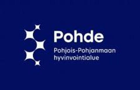 Hyvinvointialue Pohteen logo, jossa teksti Pohjois-Pohjanmaan hyvinvointialue