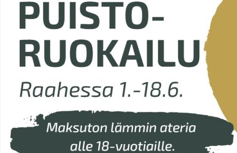 Puistoruokailu 1.-18.6. Raahessa.