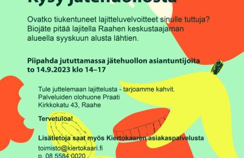 Kutsu jätehuollon infotilaisuuteen 14.9.2023 Praatissa