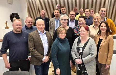 Raahen ja Porin merituulivoimayhteistyöpalaveri Raahessa 30.1.2025 osallistujat