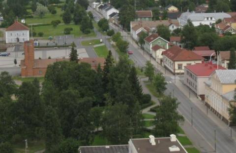 View from top tower house.