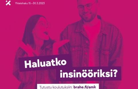 Kaksi iloista ihmistä.