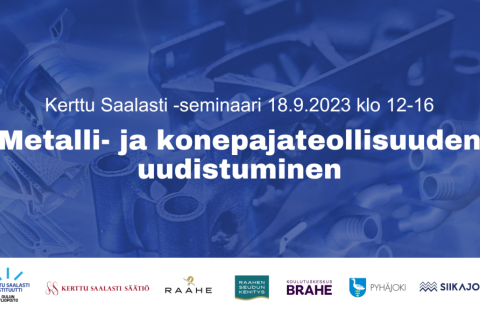 Kerttu Saalasti seminaari Raahessa -tilaisuuden mainos.