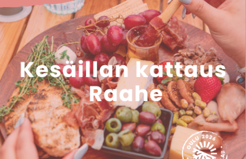 Kesäillan kattaus -tapahtuman mainoskuva.
