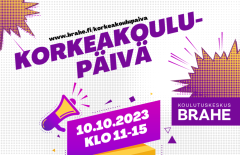 Tapahtumatiedot ja värikkäitä piirroskuvia.