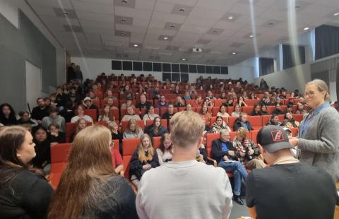 Kuva: Koulutuskeskus Brahe. Korkeakoulupäivän yleisöä vuodelta 2024.