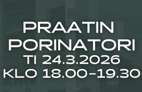 Praatin porinatori tiistaina 24.3.2026 klo 18.00–19.30.