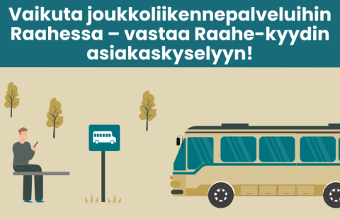 Vastaa Raahe-kyydin asiakaskyselyyn.