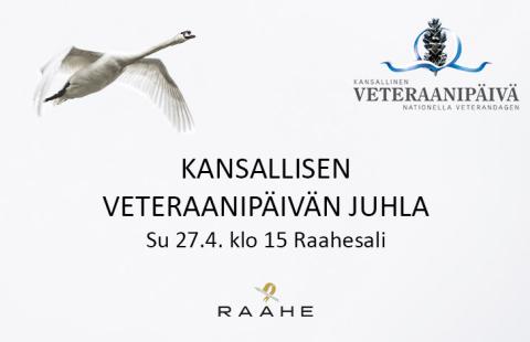 Kansallisen veteraanipäivän juhla sunnuntaina 27.4.2025.