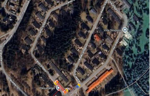 Kartta työalueesta Kartta työalueesta