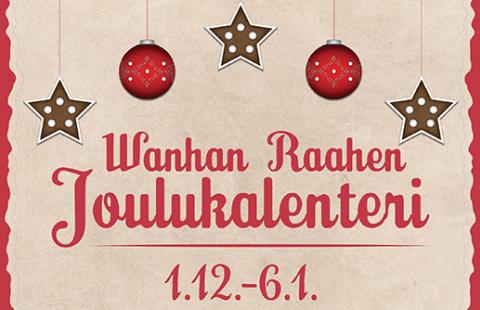 Wanhan Raahen joulukalenterin mainoskuva.