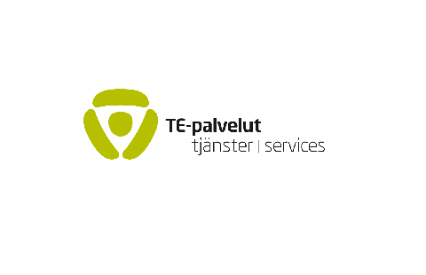 TE-palveluiden logo.