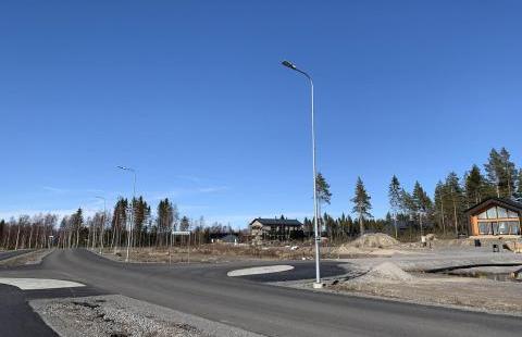 Kuva: Tiina Partanen. Rakennustöitä uudella asuinalueella.